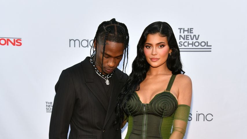 Travis Scott und Kylie Jenner mit ihrer Tochter Stormi, Juni 2021
