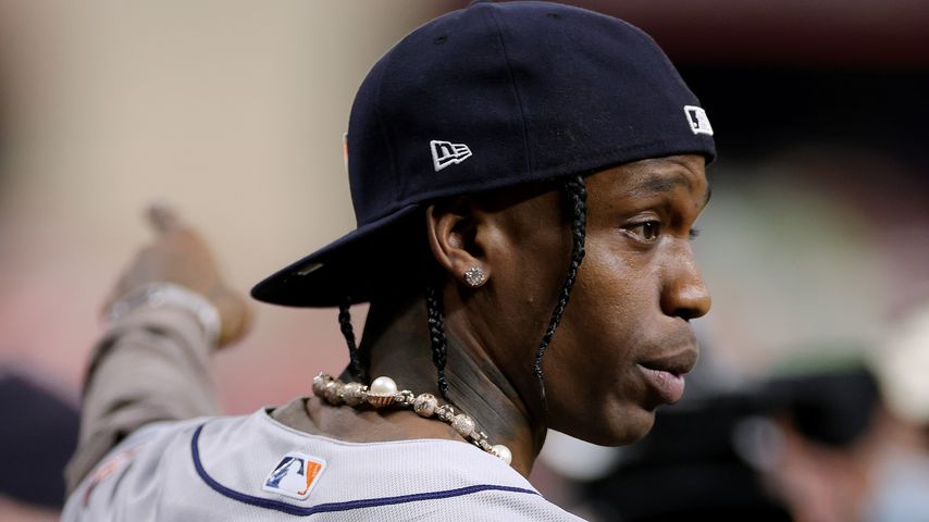 Travis Scott bei einem Baseballspiel im November 2021