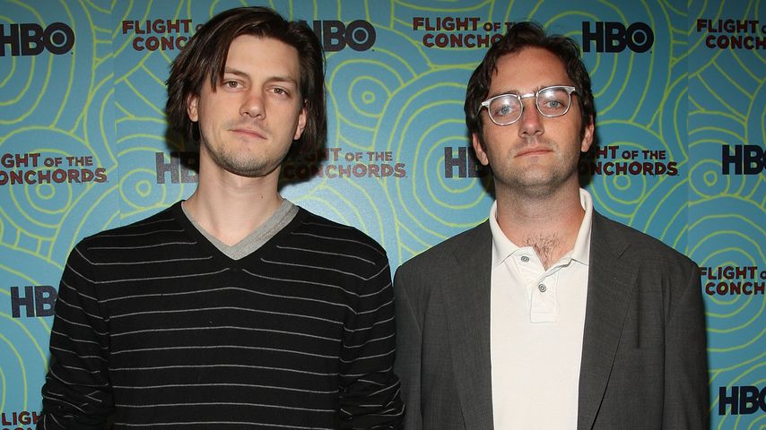 Trevor Moore mit seinem Kollegen Sam Brown im Jahr 2009