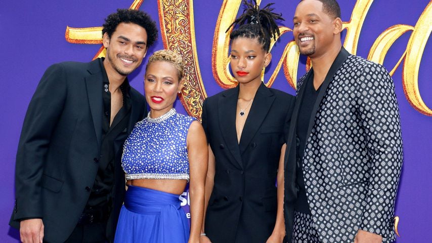 Trey Smith, Jada Pinkett Smith, Willow Smith und Will Smith