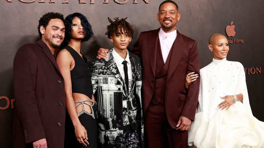 Trey, Willow, Jaden, Will und Jada Pinkett-Smith bei der Premiere von "Emancipation"