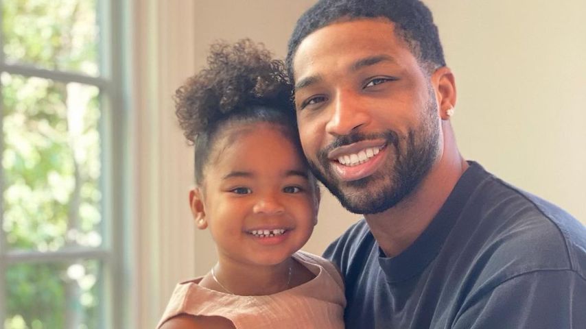 Tristan Thompson mit seiner Tochter True