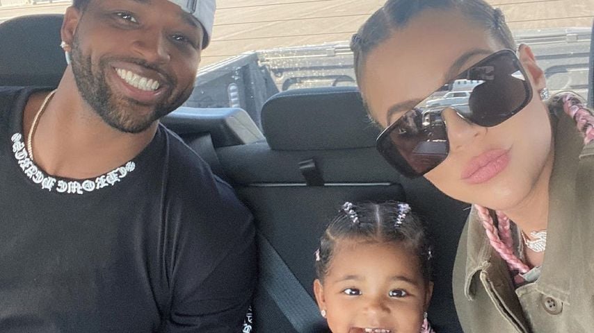 Tristan Thompson und Khloé Kardashian mit ihrer Tochter True