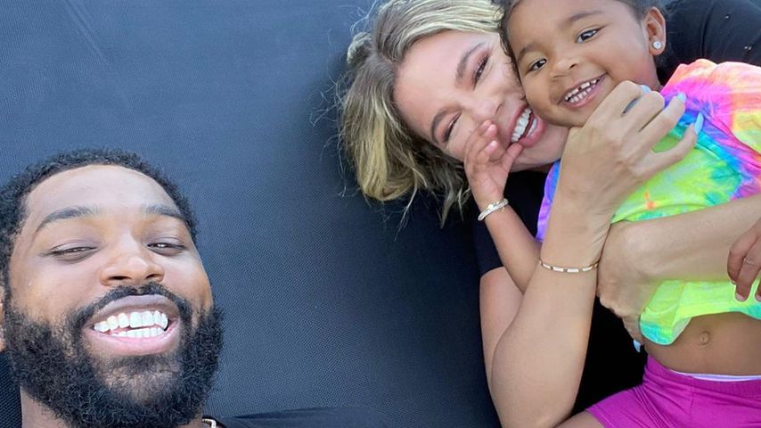 Tristan Thompson mit Khloé Kardashian und Tochter True