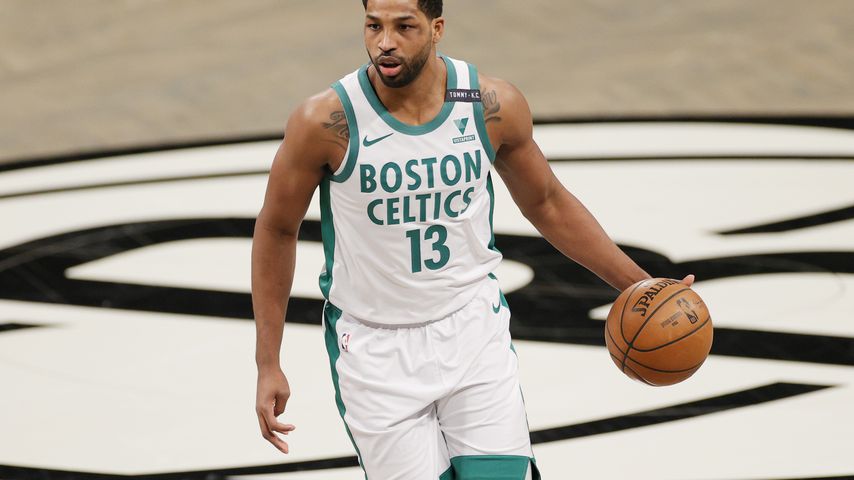 Tristan Thompson bei einem Basketballspiel in NYC im April 2021