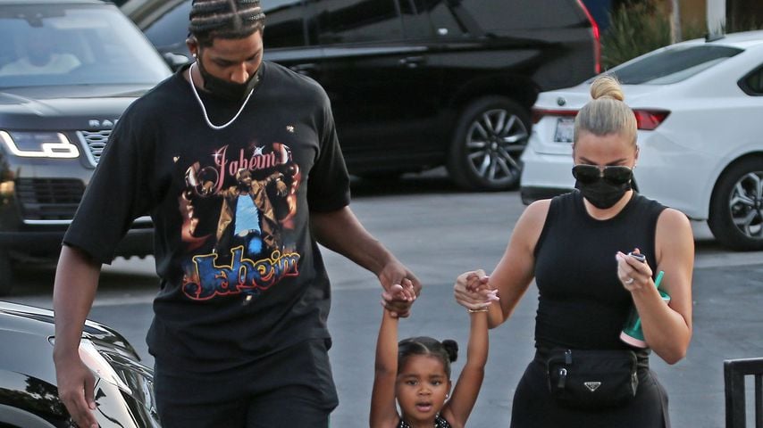 Tristan Thompson und Khloé Kardashian mit Tochter True in Los Angeles, September 2021