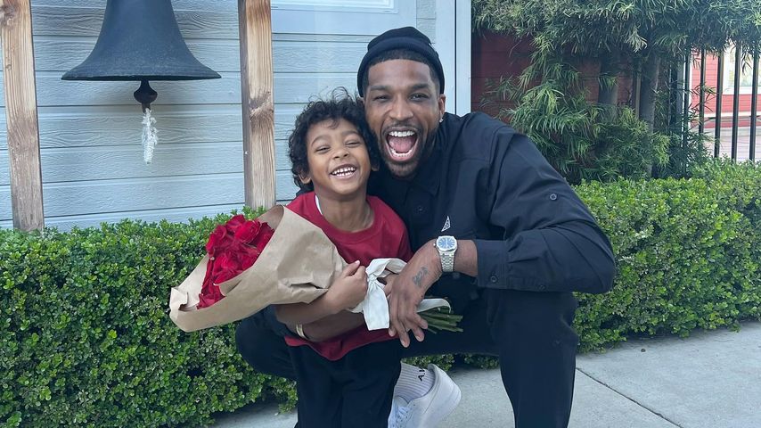 Tristan Thompson mit seinem Sohn Prince