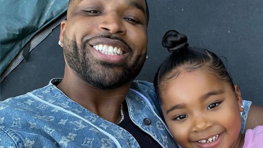 Tristan Thompson und seine Tochter True, Juli 2022