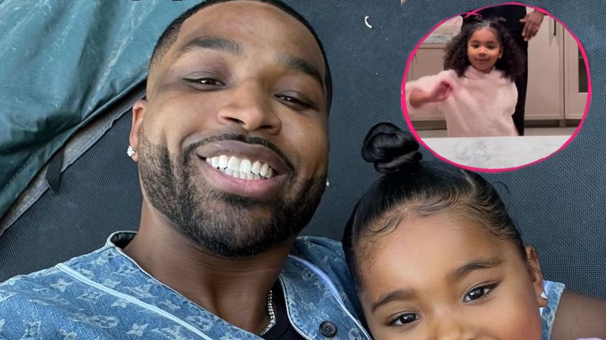 Süß! Tristan Thompson und Tochter True geben Tanzeinlage