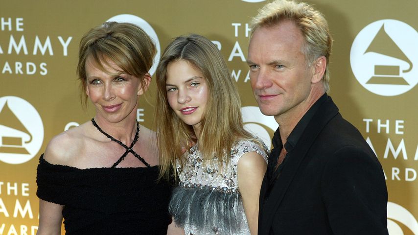 Trudie Styler mit Eliot Summer und Sting, im Februar 2004