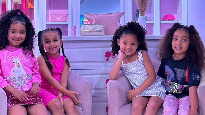 True Thompson, Dream Kardashian, Stormi Webster und Chicago West im Juli 2023