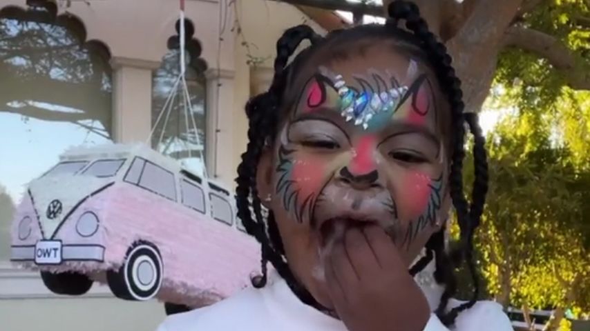 Mit Tier-Schminke: Kardashian-Kids toben auf Geburtstagsfete