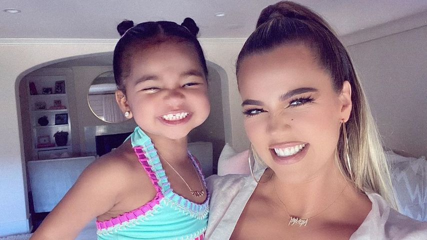 Khloé Kardashian mit ihrer Tochter True