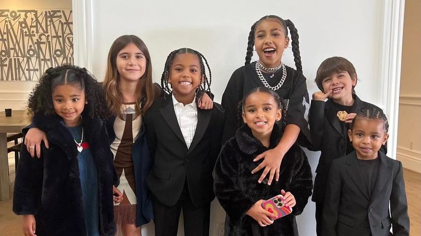 True Thompson, Penelope Disick, Saint West, North West, Dream West, Reign Disick und Psalm West