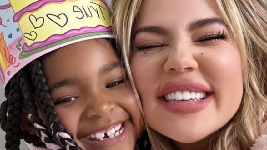 True Thompson und Khloé Kardashian an Trues Geburtstag