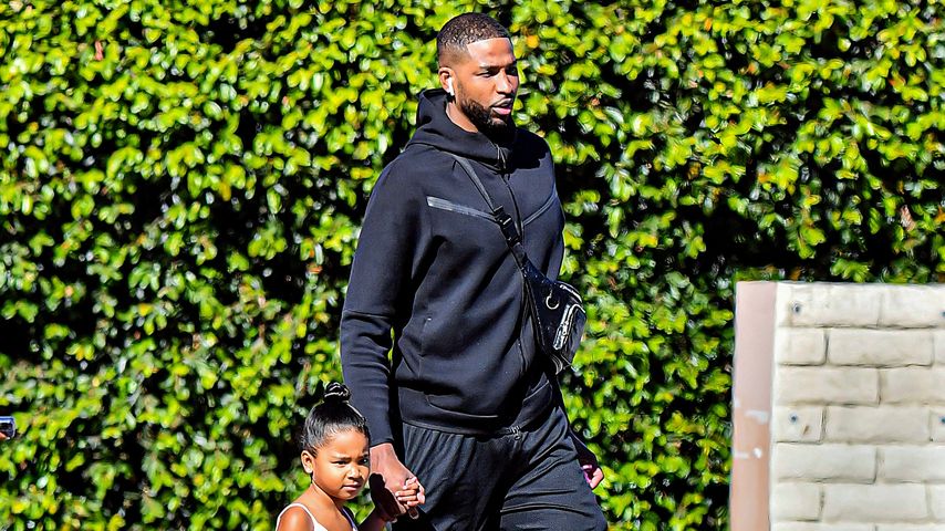 Seltene Bilder: Tristan Thompson holt True vom Tanzkurs ab