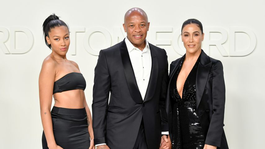 Truly Young, Dr. Dre und Nicole Young bei der Tom Ford Aw20 Show 2020