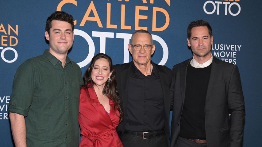 Selten: Tom Hanks posiert mit Sohn Truman auf Red Carpet