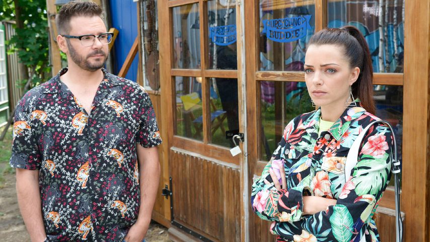 Tuner (Thomas Drechsel) und Emily (Anne Menden) in einer GZSZ-Szene
