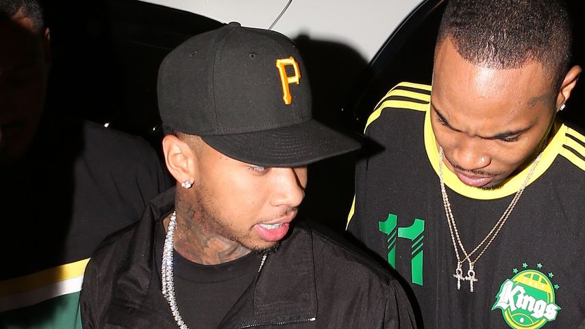 Planschen mit Söhnchen King: Tyga im Papa-Glück!