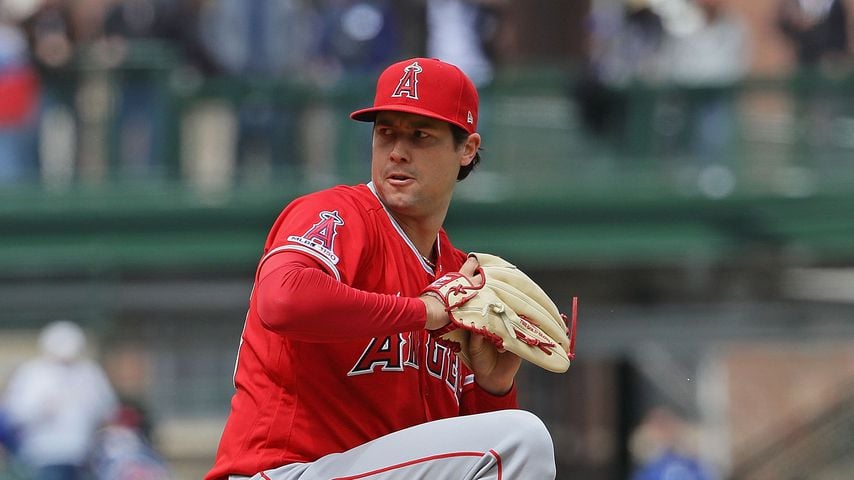 Tyler Skaggs bei einem Spiel im April 2019