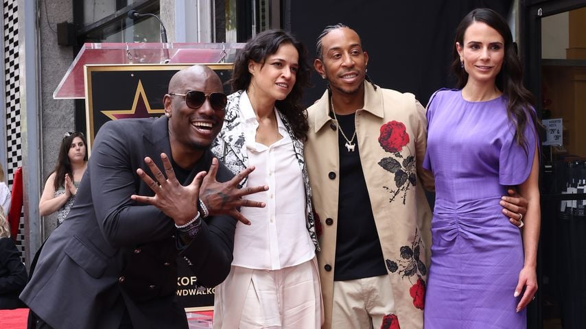 Tyrese Gibson, Michelle Rodriguez, Ludacris und Jordana Brewster auf dem Walk of Fame