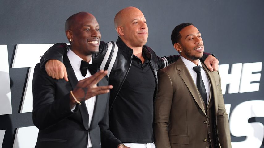 Tyrese Gibson, Vin Diesel und Ludacris bei der "The Fate Of The Furious"-Premiere