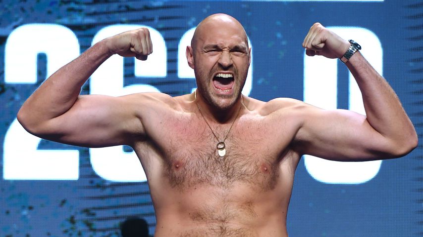 Tyson Fury beim offiziellen Wiegen im MGM Grand im Juni 2019