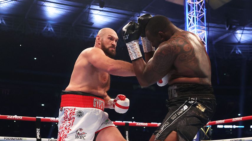 Tyson Fury und Dillian Whyte im April 2022