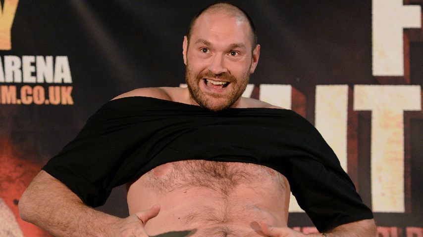 Tyson Fury einer Pressekonferenz im Mai 2016