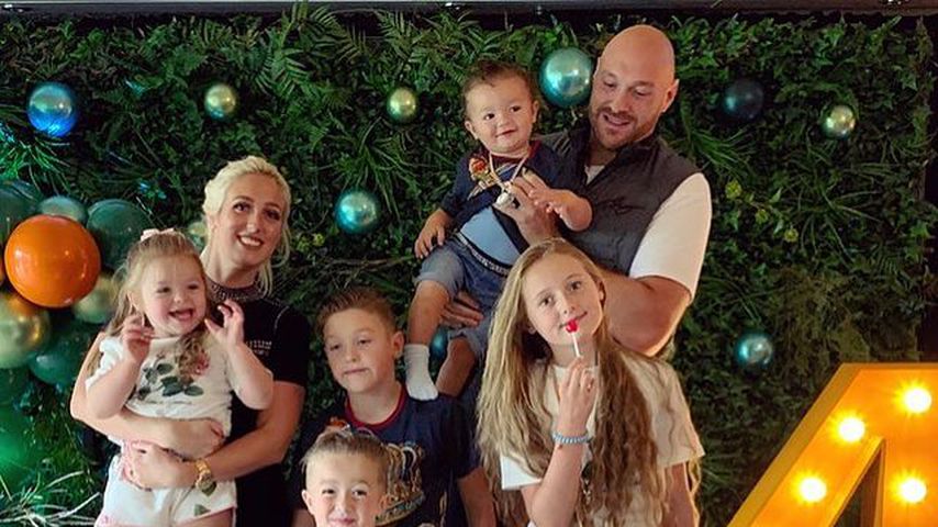Tyson Fury mit seiner Familie, 2020
