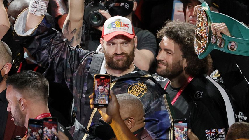 Tyson Fury beim Kampf gegen Deontay Wilder in Las Vegas, Oktober 2021