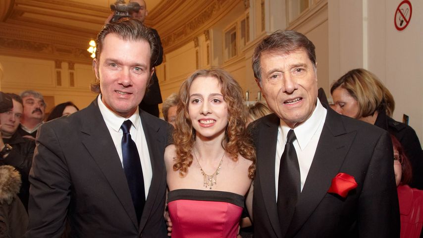 Udo Jürgens mit seinen Kindern John Jürgens und Gloria Burda