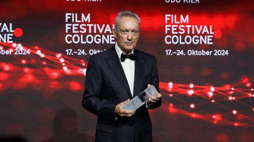 Udo Kier erhält den International Actors Award beim Film Festival Köln, Oktober 2024