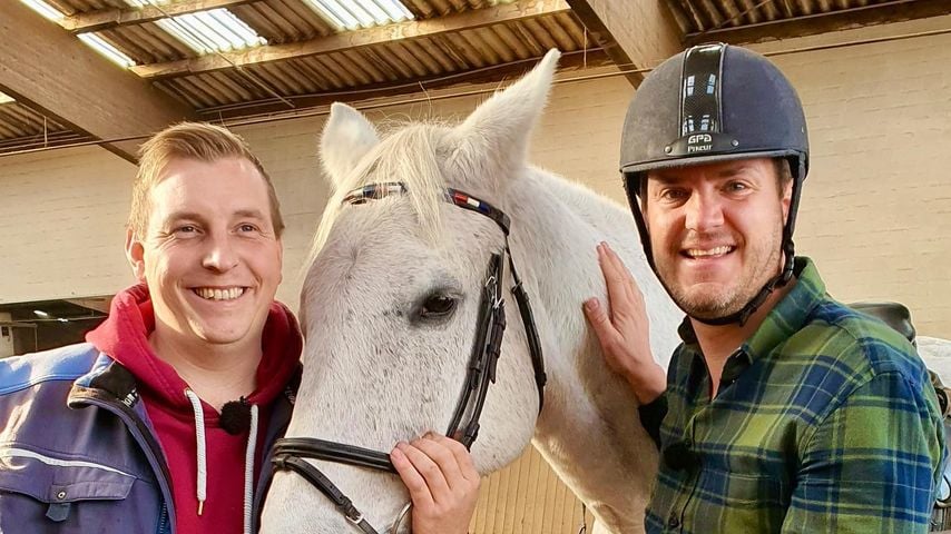 Ulf, sein Pferd und Bauernreporter Ralf