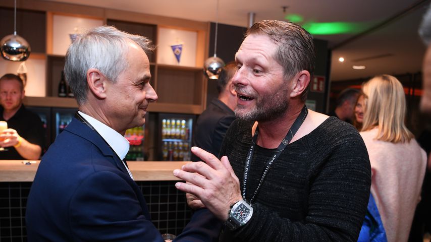 Uli Borowka (r.) mit Olaf Thon