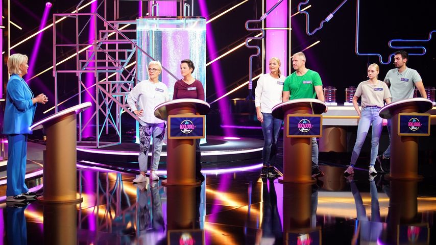 Ulla Kock am Brink und ihre "Die 100.000 Mark Show"-Kandidaten