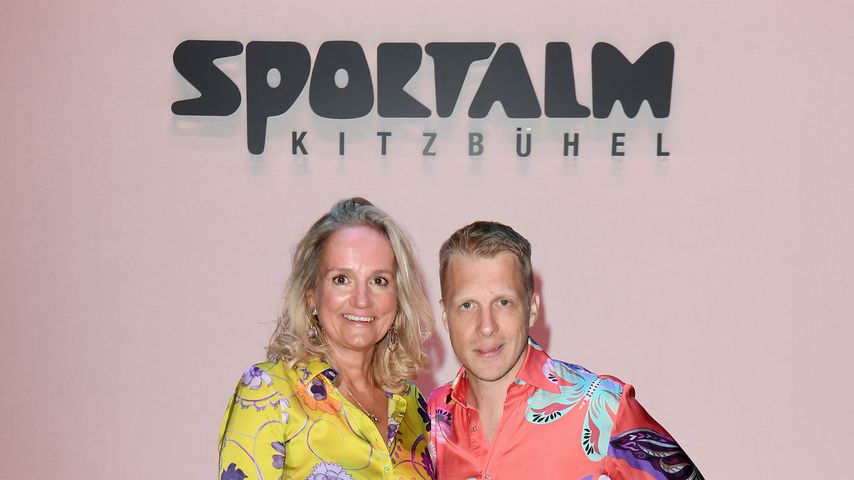 Ulli Ehrlich und Oliver Pocher im Juli 2019 bei der Sportalm-Fashionshow