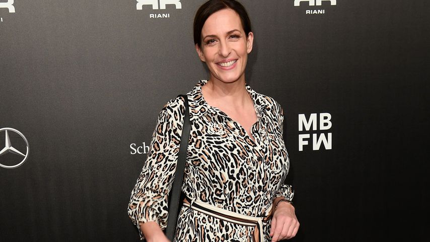 Ulrike Frank auf der Fashion Week in Berlin im Januar 2020