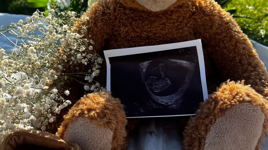 Ultraschallbild von Kim-Denise Langs ungeborenen Baby
