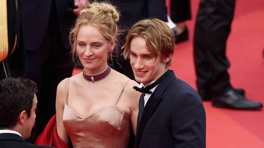 Uma Thurman mit ihrem Sohn Levon