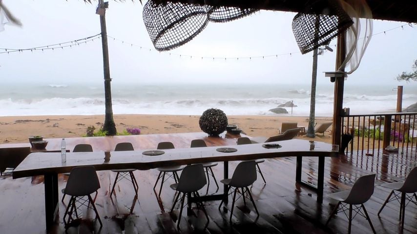 Unwetter am "Kampf der Realitystars"-Set