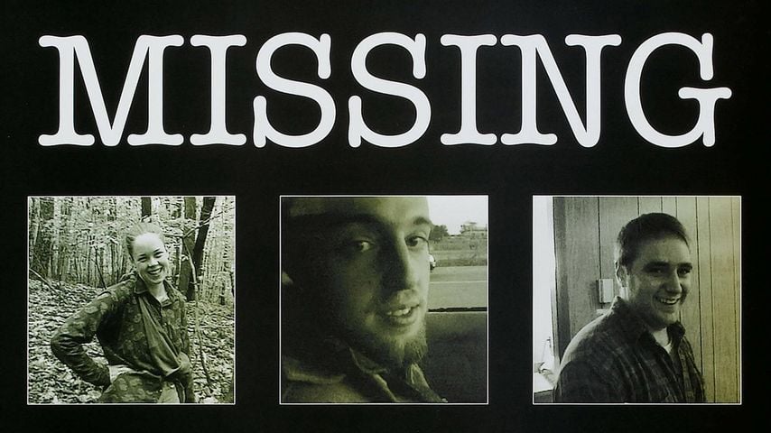 US-Kinoposter zu "The Blair Witch Project" mit Heather Donahue, Joshua Leonard und Michael Williams, 1999