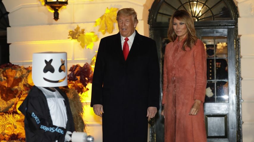 US-Präsident Donald Trump mit seiner Frau Melania, 2020
