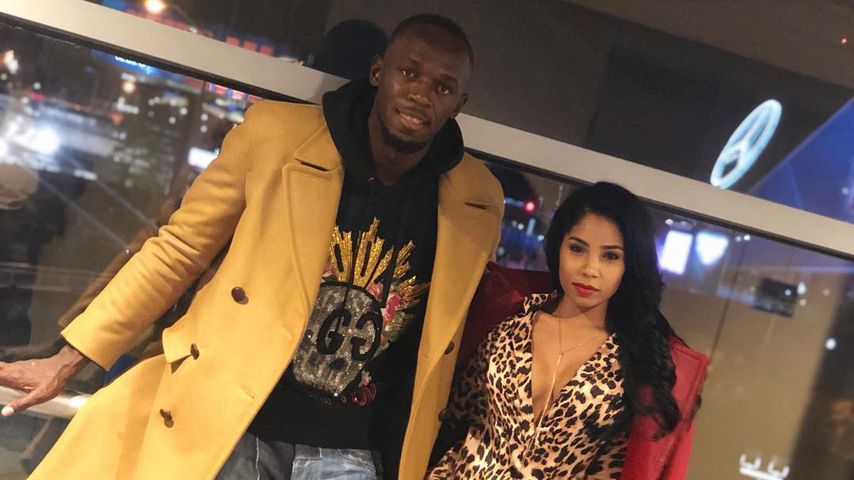 Usain Bolt mit seiner Freundin Kasi Bennett