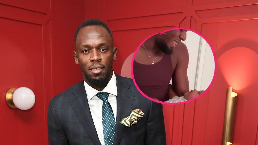 Papa-Baby-Gespann: Usain Bolt plappert mit seiner Tochter!