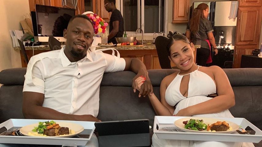 Usain Bolt teilt neues Foto mit hochschwangerer Freundin