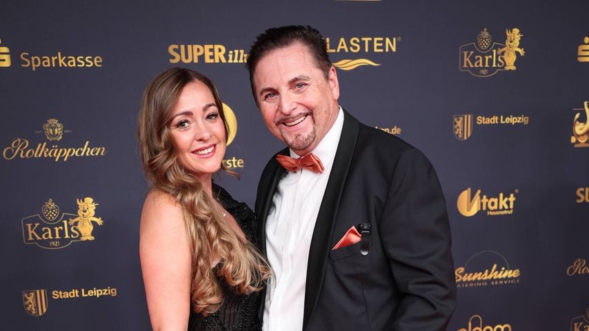 Uwe Herrmann und seine Freundin Susann Huebel bei der Goldenen Henne 2025