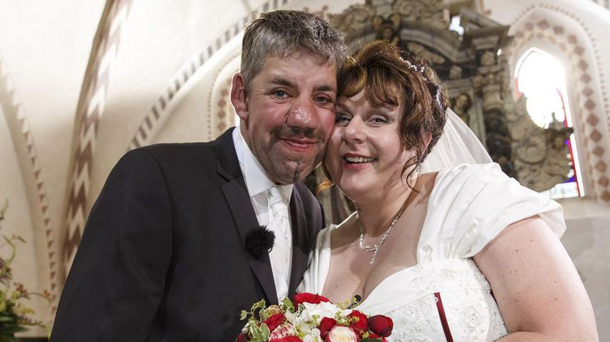Uwe und Iris Abel bei ihrer Hochzeit im Jahr 2013