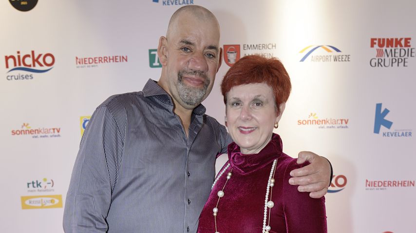 Uwe und Iris Abel bei der Verleihung der Goldenen Sonne im August 2021
